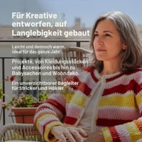 Utopia Crafts Priadza na pletenie a háčkovanie 3x100g (900m) DK Akrylová priadza Oeko-Tex 100 - Kukurične žltá 9