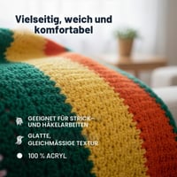 Utopia Crafts Priadza na pletenie a háčkovanie 3x100g (900m) DK Akrylová priadza Oeko-Tex 100 - Kukurične žltá 10