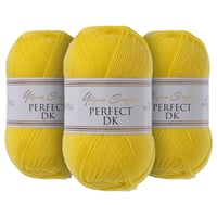 Utopia Crafts Priadza na pletenie a háčkovanie 3x100g (900m) DK Akrylová priadza Oeko-Tex 100 - Kukurične žltá 1