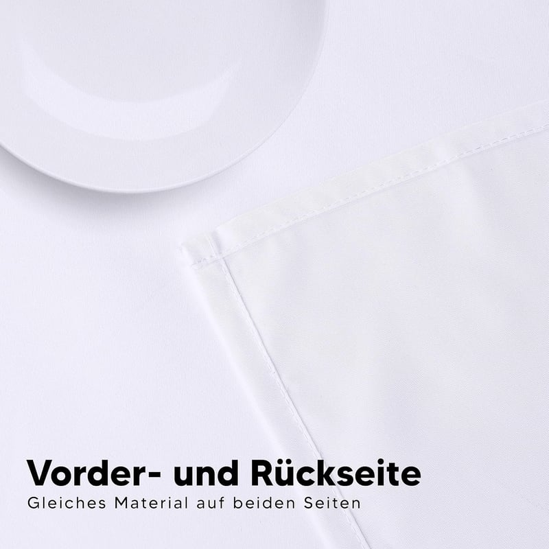 Utopia Kitchen 2 db mosható asztalterítő 152x213 cm fehér vízálló poliészter
