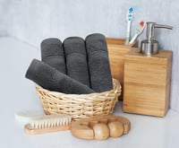 Utopia Towels 8 részes pamut törölköző szett szürke 2 fürdő 2 kéz 4 mosóruha 6