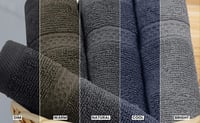 Utopia Towels 8 részes pamut törölköző szett szürke 2 fürdő 2 kéz 4 mosóruha 8