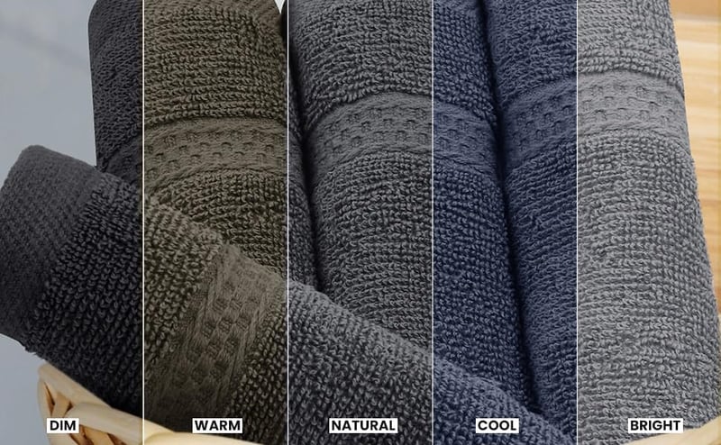 Utopia Towels 8 részes pamut törölköző szett szürke 2 fürdő 2 kéz 4 mosóruha