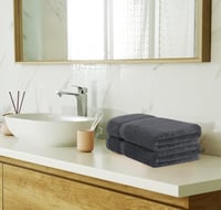 Utopia Towels 8 részes pamut törölköző szett szürke 2 fürdő 2 kéz 4 mosóruha 7