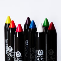 UV Glow Neon UV Ceruza Szett - Arcra és Testre, 6 Szín, UV Fény Alatt Világít 7