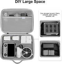 Uvafly DJI Flip Fly More Combo táska, hordozható utazási tok drón és RC 2 távirányító kiegészítőkhöz 4