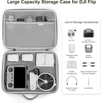 Uvafly DJI Flip Fly More Combo táska, hordozható utazási tok drón és RC 2 távirányító kiegészítőkhöz 2