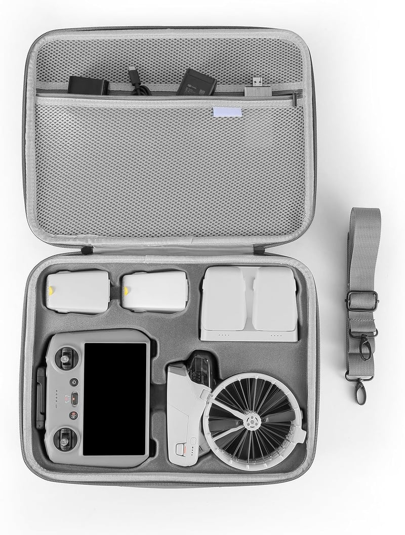 Uvafly DJI Flip Fly More Combo táska, hordozható utazási tok drón és RC 2 távirányító kiegészítőkhöz