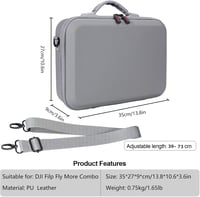 Uvafly DJI Flip Fly More Combo táska, hordozható utazási tok drón és RC 2 távirányító kiegészítőkhöz 7