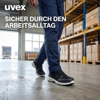 Uvex 1 Sport S3 ESD zaštitne cipele za muškarce - lagana, prozračna, protuklizna radna obuća, crna, EU veličina 47 8