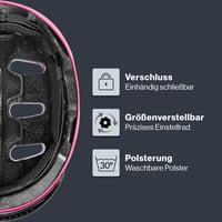 Cască de ciclism pentru copii Uvex 4kidz - Power Pink Mat - 51-55 cm - Ajustare individuală a dimensiunii - Interior lavabil 3