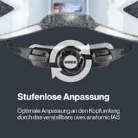 Uvex Active uniszex kerékpáros bukósisak - cloud-silver - 56-60 cm 5