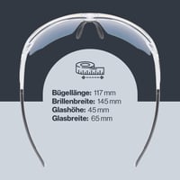Ochelari de soare Uvex Aerios Sport - Transparent/Oglindă Roșu - Protecție UV - Anti-aburire - Brațe soft - Unisex 4
