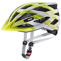 Uvex Air Wing CC Ľahká cyklistická prilba pre mužov a ženy - Sivá-limetková matná - 56-60 cm - Individuálne nastavenie veľkosti - Možnosť rozšírenia o LED svetlo 1