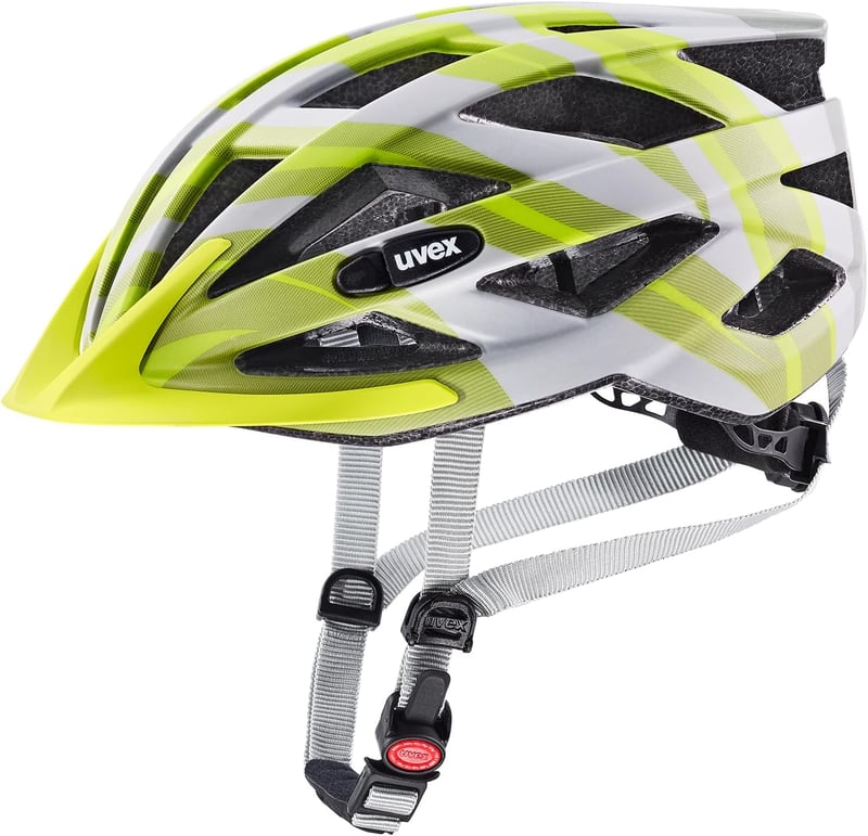 Uvex air Wing cc könnyű uniszex kerékpáros sisak LED-kompatibilis - 52-57 cm, grey-lime matt, Gen 2
