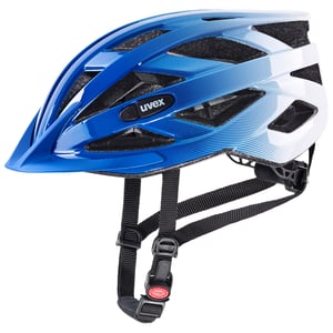 Cască de ciclism ușoară Uvex Air Wing pentru bărbați și femei - Cobalt White - 56-60 cm - reglare individuală a dimensiunii - compatibilă cu lampă LED