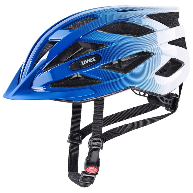 Ľahká cyklistická prilba Uvex Air Wing pre mužov a ženy – Cobalt White – 56 – 60 cm – individuálne nastavenie veľkosti – možnosť rozšírenia o LED svetlo