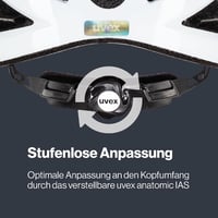 Uvex Air Wing kerékpáros sisak - rózsaszín-fehér - 52-57 cm 5