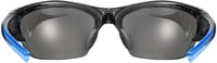 Uvex Blaze III sportoláshoz cserélhető lencsés napszemüveg férfiaknak és nőknek - 8 cm x 16 cm, Black / Blue, Single 4