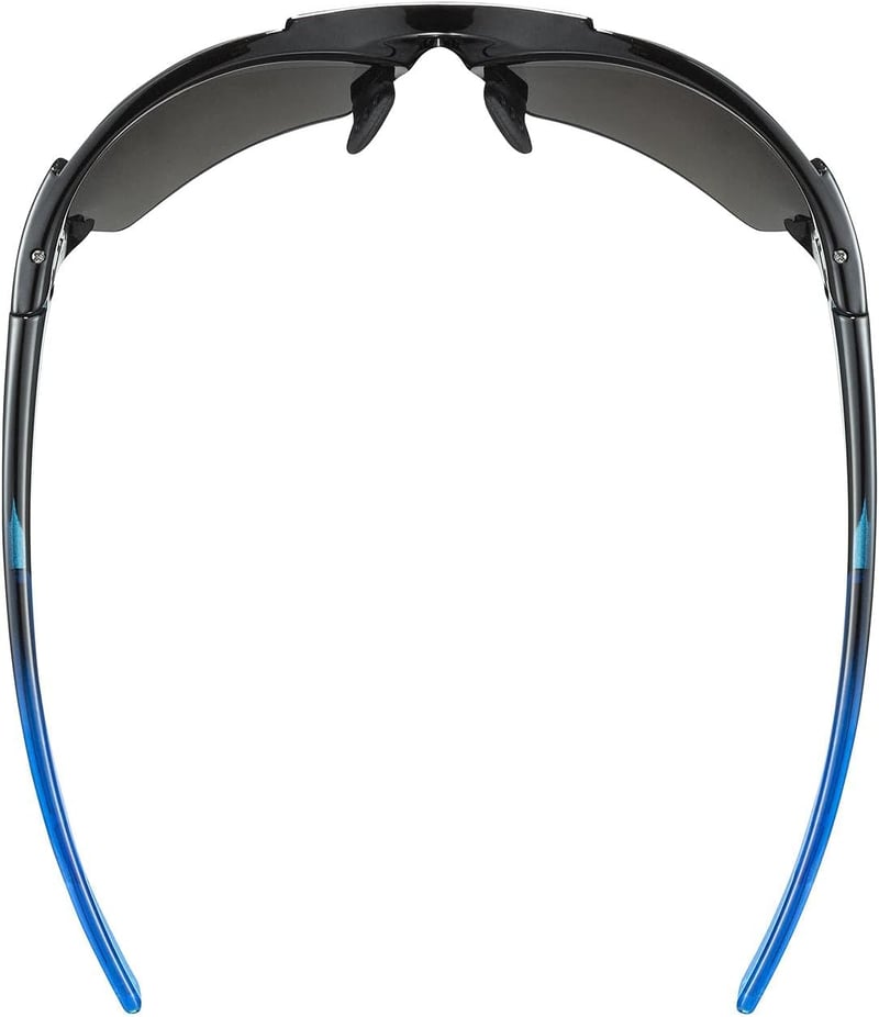 Uvex Blaze III sportoláshoz cserélhető lencsés napszemüveg férfiaknak és nőknek - 8 cm x 16 cm, Black / Blue, Single