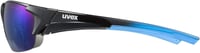 Uvex Blaze III sportoláshoz cserélhető lencsés napszemüveg férfiaknak és nőknek - 8 cm x 16 cm, Black / Blue, Single 3