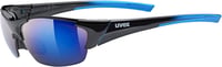 Uvex Blaze III sportoláshoz cserélhető lencsés napszemüveg férfiaknak és nőknek - 8 cm x 16 cm, Black / Blue, Single 1