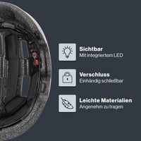 Cyklistická prilba Uvex City 4 pre mužov a ženy – Ľahká mestská prilba – Warm Grey Matt – 51 – 55 cm – Individuálne nastavenie veľkosti – Umývateľná výstelka 3