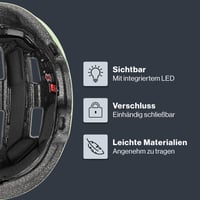 Uvex City 4 cyklistická prilba pre mužov a ženy - Matcha matná - 51-55 cm - Individuálne nastavenie veľkosti - Prateľné vnútro 3