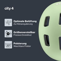 Uvex City 4 cyklistická prilba pre mužov a ženy - Matcha matná - 51-55 cm - Individuálne nastavenie veľkosti - Prateľné vnútro 2