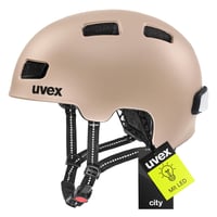 Ľahká cyklistická prilba Uvex City 4 pre mužov a ženy – Individuálne nastavenie veľkosti – S LED svetlom 1