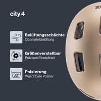 Ľahká cyklistická prilba Uvex City 4 pre mužov a ženy – Individuálne nastavenie veľkosti – S LED svetlom 2