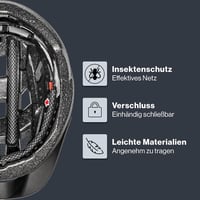 Uvex City i-vo könnyű város kerékpáros sisak LED fénnyel unisex - 52 - 57 cm, All Black Matte, Gen. 2 UK 3