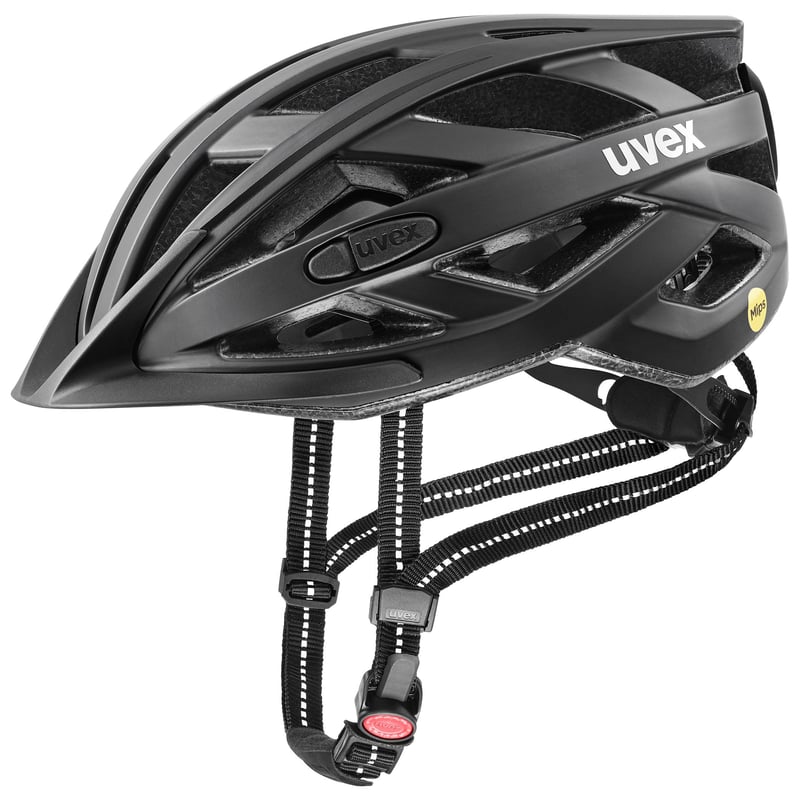 Cyklistická prilba Uvex City i-vo MIPS – Čierna matná – Obvod hlavy 56 – 60 cm – Unisex prilba na bicykel pre dospelých