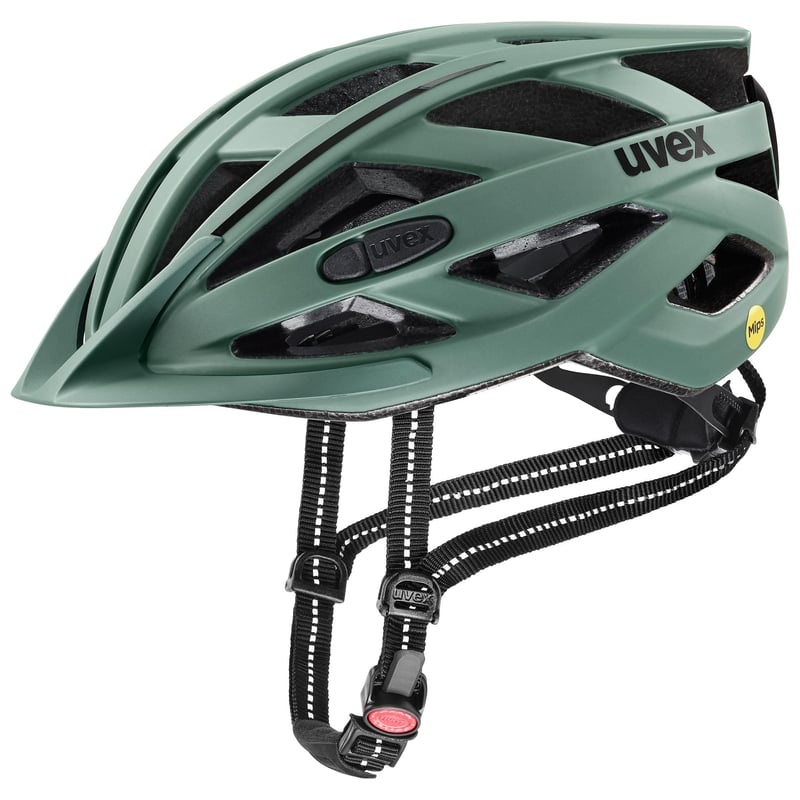 Cyklistická prilba Uvex City i-vo MIPS – matná machovo zelená – obvod hlavy 56 – 60 cm – unisex prilba na bicykel pre dospelých