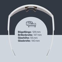 Športové okuliare Uvex dyrt – matná biela/zrkadlové zlaté – široké zorné pole – 100 % ochrana pred UVA, UVB a UVC žiarením – unisex 4