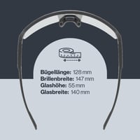 Športové okuliare Uvex Dyrt – čierne matné/priehľadné – široké zorné pole – 100 % UV ochrana – cyklistické okuliare pre mužov a ženy 4