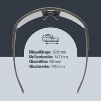 Ochelari sport Uvex dyrt - Smoke Gray Matt/Blue Mirror - Câmp vizual larg - Protecție 100% UV - Ochelari de soare sport pentru bărbați și femei 4