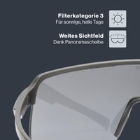 Športové okuliare Uvex – Smoke Gray Matt/Smoke Gray – Široké zorné pole – 100 % ochrana pred UVA, UVB a UVC žiarením – Unisex 3