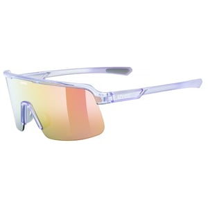 Uvex sportski naočale za odrasle - 100% UVA UVB UVC zaštita - široko vidno polje - prozirna ljubičasta/crvena zrcalna stakla