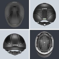 Cască de echitație Uvex Exxential III cu structură ușoară inmould, protecție confortabilă și decupaj pentru coada calului 4