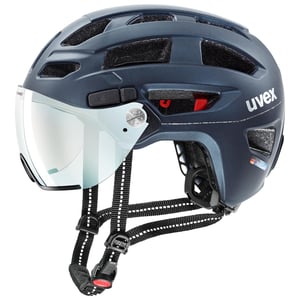 Cyklistická prilba Uvex Finale Visor V s fotochromatickým štítom a LED svetlom - Deep Space matná - 56-61 cm