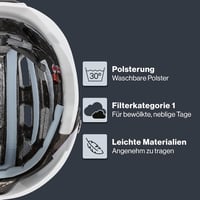 Uvex Finale Visor városi kerékpáros sisak LED-fénnyel unisex - 52-57cm, Sand-White Matt, Gen 2 3