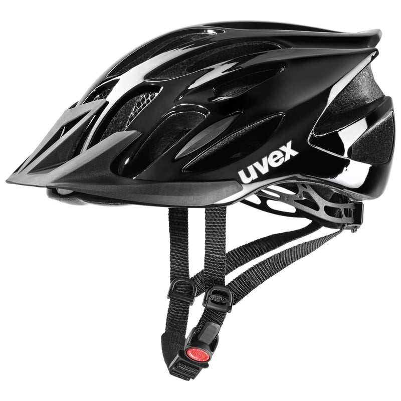 Cască de ciclism Uvex Flash - Negru, circumferință cap 57-61 cm - Cască de protecție unisex pentru adulți
