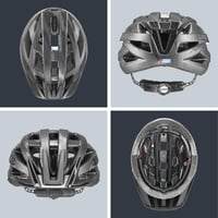 Cyklistická prilba Uvex I-VO CC, čierna-dymová matná, obvod hlavy 52-57 cm, unisex cyklistická prilba 4