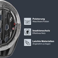 Cyklistická prilba Uvex I-VO CC - matná čierna/dymová, obvod hlavy 56 – 60 cm 3