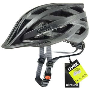 Uvex I-VO CC biciklistička kaciga - crno-dim siva mat, opseg glave 56-60 cm