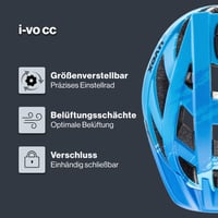 Cyklistická prilba Uvex I-VO CC – matná jade-teal, obvod hlavy 52-57 cm 2