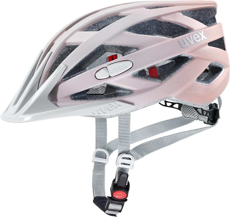 Uvex I-VO CC kerékpáros sisak - könnyű, szellőzős fejvédelem - 52-57 cm, grey-rose matt, Gen. 2 UK