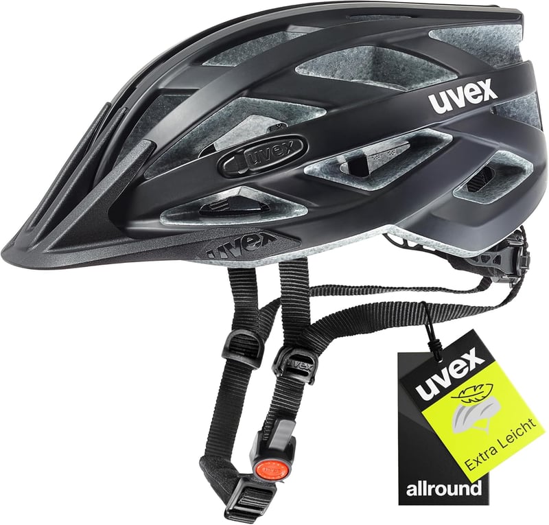 Uvex I-VO CC kerékpáros sisak - könnyű, szellőzős, komfortos - 3-56 - 60 cm, black matte, Gen. 2 UK