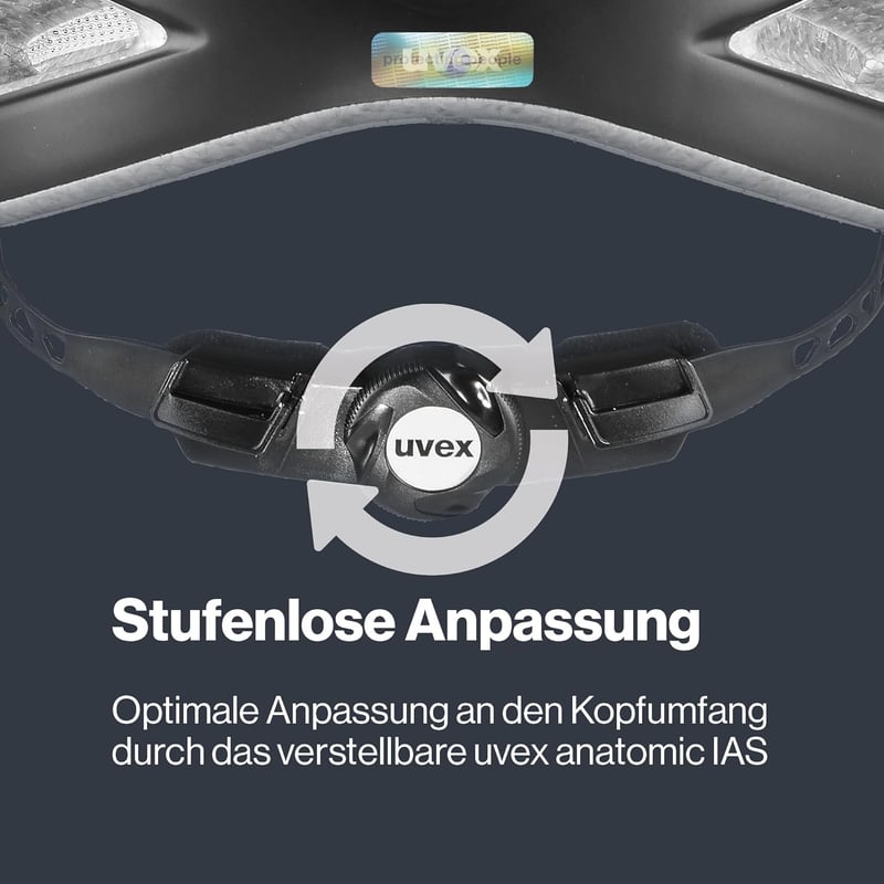 Uvex I-VO CC kerékpáros sisak - könnyű, szellőzős, komfortos - 3-56 - 60 cm, black matte, Gen. 2 UK